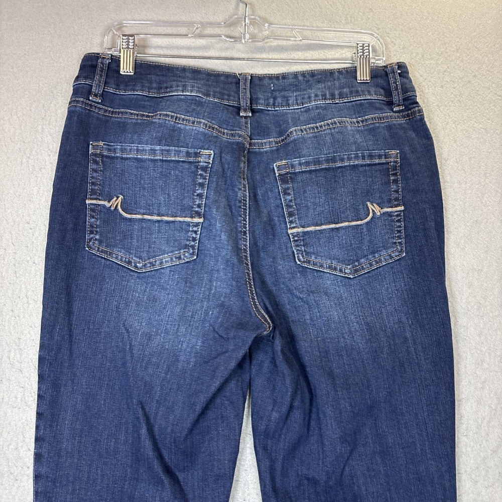 M Jeans by Maurices Mid Rise Slim Boot Women Size 12 Blue Stretch - Picture 4 of 10